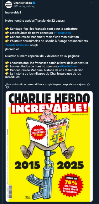 Francia y Charlie Hebdo recuerdan los ataques yihadistas de hace diez años