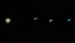 Es falsa la foto de la Tierra, Venus y Júpiter vistos desde Marte