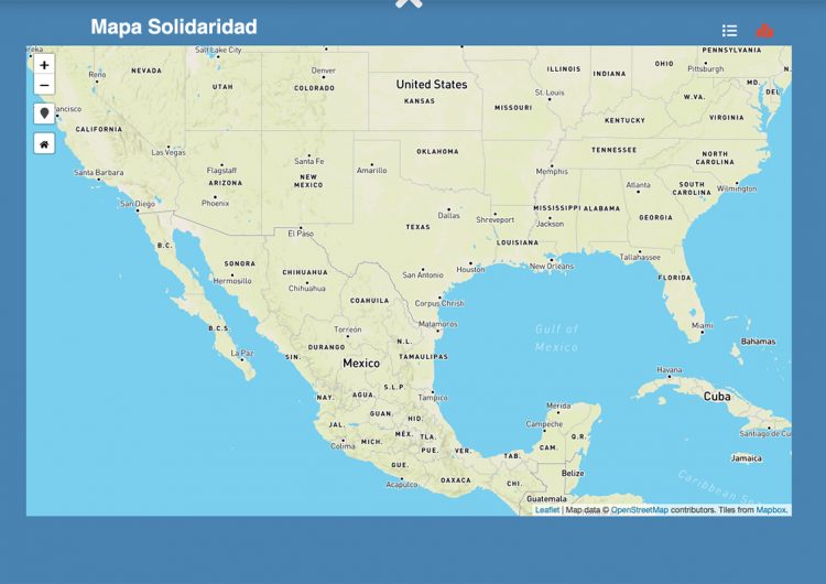Nuevo mapa digital ayuda a migrantes a ubicar sitios de apoyo en México y EU