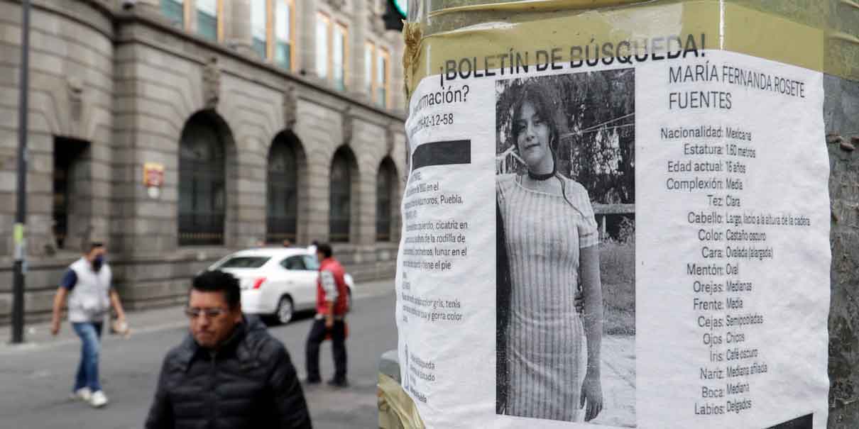 Más de 7 mil desaparecidos en Puebla