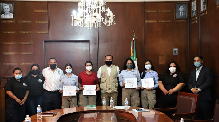 Colaboran estudiantes universitarios con Protección Civil de Jesús María