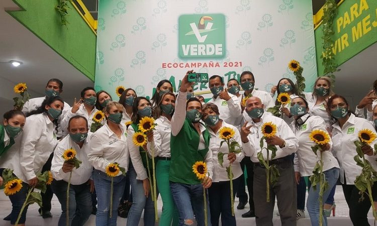 Iniciaron candidatos del PVEM campaña por redes sociales