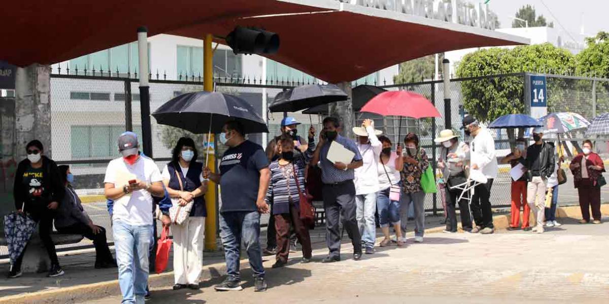 puntos de vacunación contra el Covid en la zona norte de la capital de Puebla