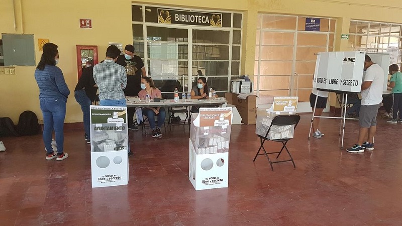 Foto: Casilla electoral en Aguascalientes.