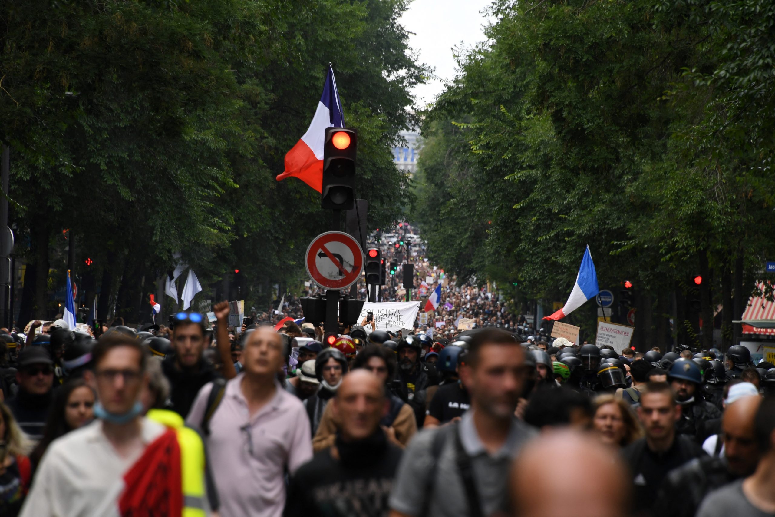 Manifestación pase sanitario Francia