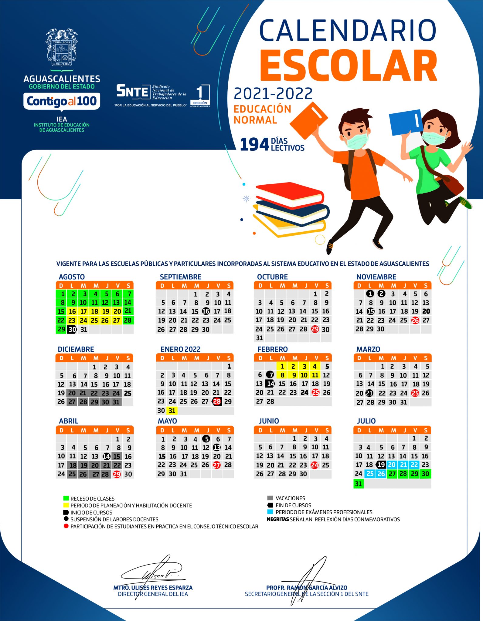 Calendario Escolar 2021 2022 Normales 194 D 205 As Riset