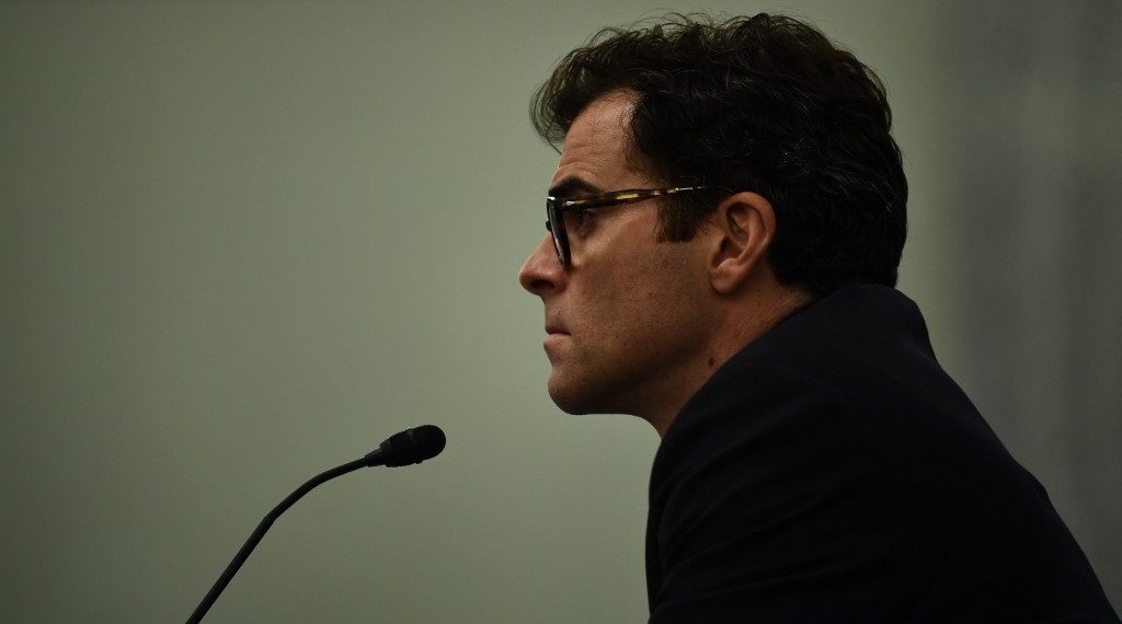 Adam Mosseri, CEO de Instagram durante la audiencia en el Senado. (Foto: Brendan Smialowski/AFP)