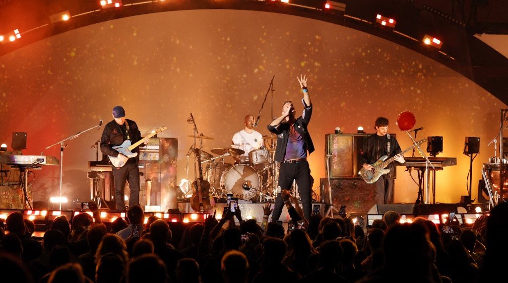 Martin también dijo que imaginó a su banda en el futuro como un acto de gira "de la manera en que lo hacen los Rolling Stones". (Foto: Amy Sussman/AFP)