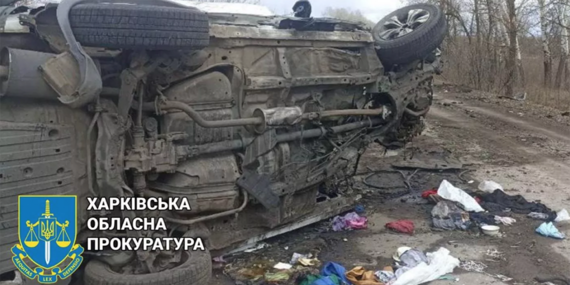 Autoridades ucranianas afirman que una familia murió a resultas del bombardeo de las fuerzas rusas. (Foto: Fiscalía Regional de Járkov)