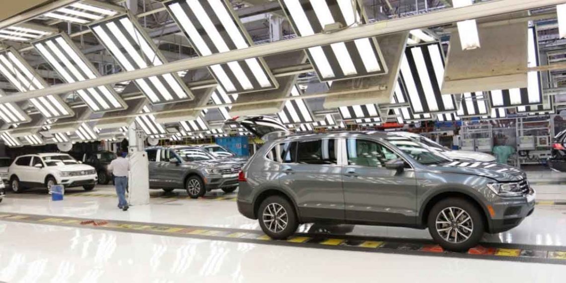 Volkswagen para la producción de Taos y Tiguan por falta de componentes y semiconductores