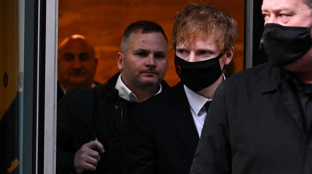 Sheeran asistió en persona a la Alta Corte en el primer día del proceso, el 4 de marzo.(Foto: Ben Stansall/AFP)