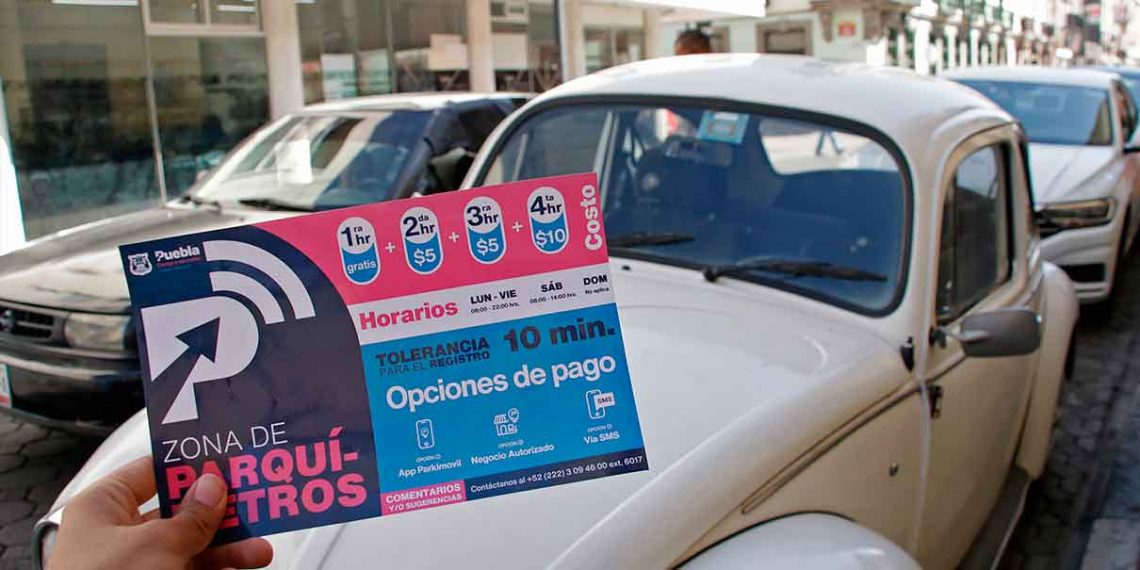Instalarán parquímetros en tres zonas más de Puebla para 2023
