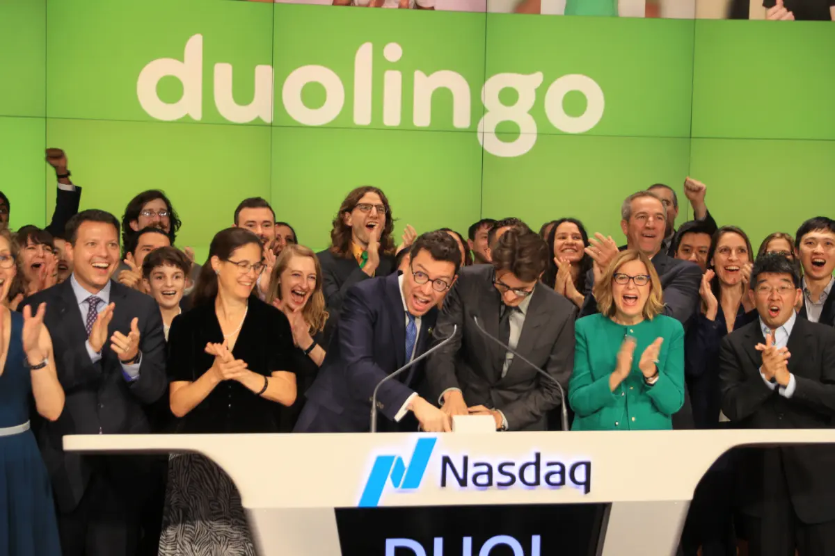 Duolingo se lanzó como companía pública en Julio del 2022 @nasdaq 