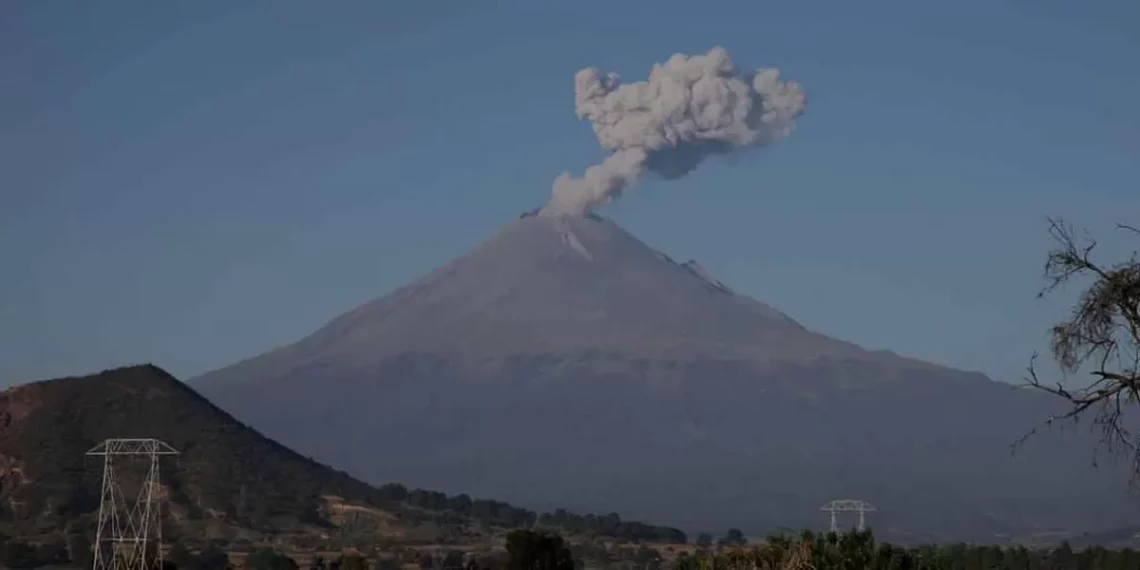 VIDEO. Así se vio la potente explosión del volcán Popocatépetl