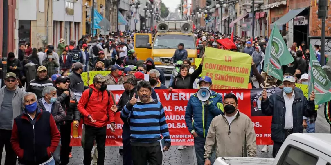 Marchas de Antorcha Campesinas contra verificación en Puebla es asunto político: Julio Huerta