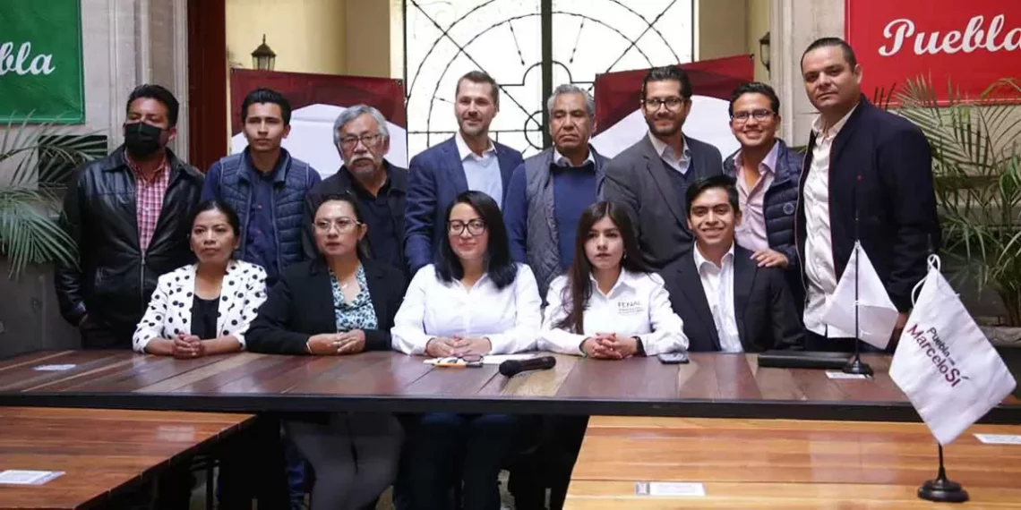 Seguidores de Ebrard inician trabajos de promoción del Carnal Marcelo en Puebla