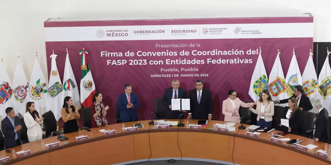 Puebla recibe 287.1 mdp por el convenio federal en materia de seguridad