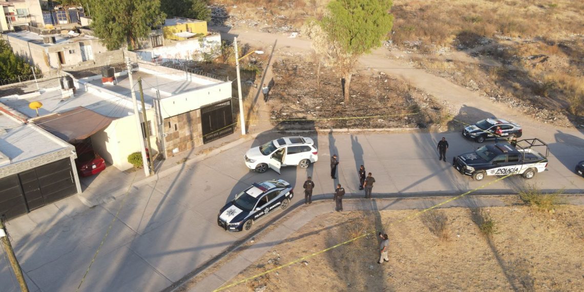 Los uniformados pudieron recuperar un vehículo que estaba en manos de los asaltantes. Foto: Policía Municipal de Aguascalientes.
