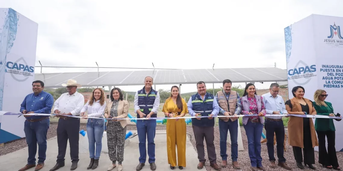 Inauguran pozo con tecnología solar en Jesús María