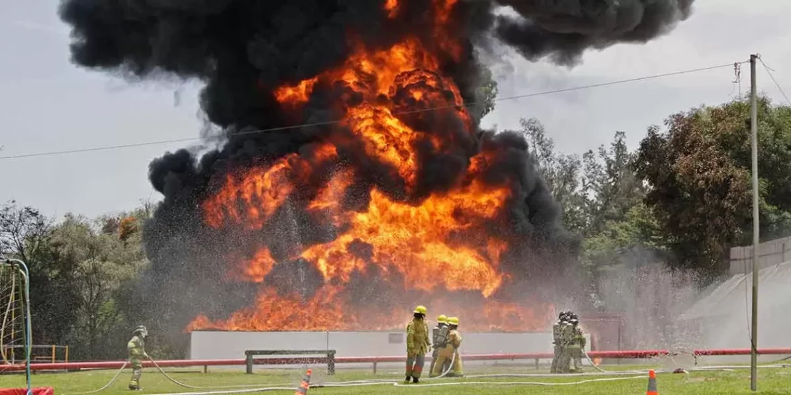 BASF Mexicana realiza simulacro para las emergencias químicas en Puebla