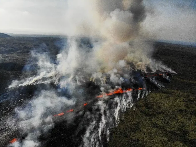 Peligroso volcán islandés