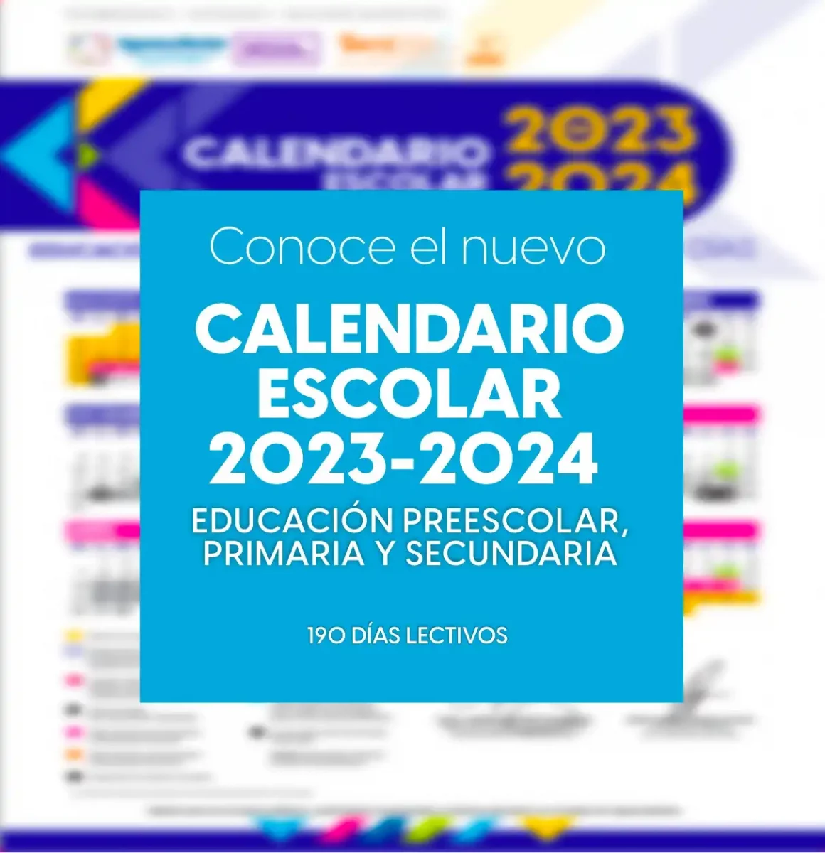 Calendario escolar 20232024 para educación básica