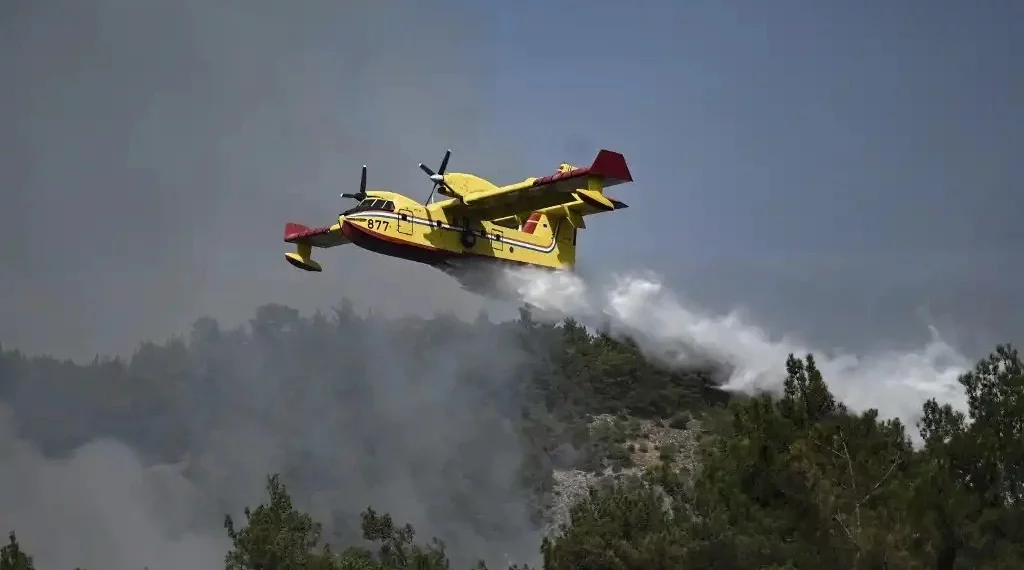 Incendio forestal Grecia