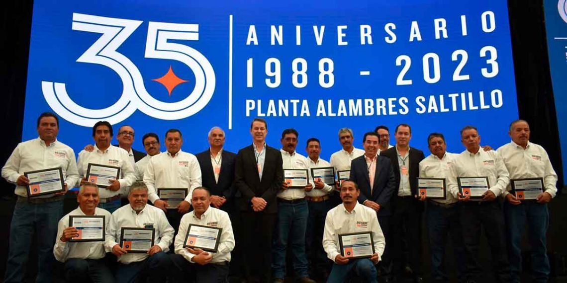 Grupo DEACERO celebra el 35 aniversario de la Planta de Alambres Saltillo