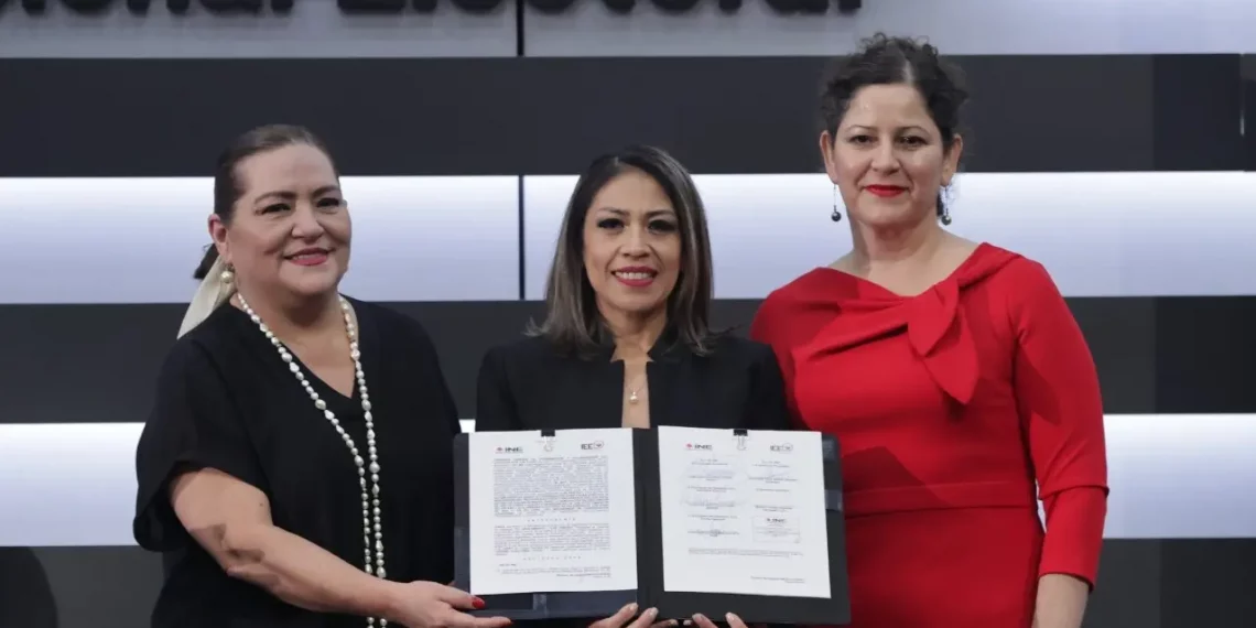 IEE Aguascalientes firma convenio de coordinación con el INE ante elecciones del 2024