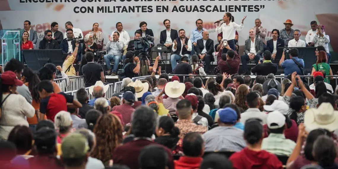 Claudia Sheinbaum vuelve a Aguascalientes