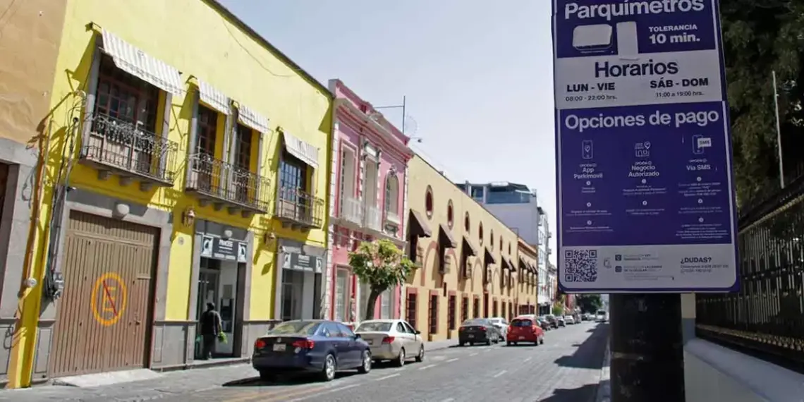Parquímetros en Puebla