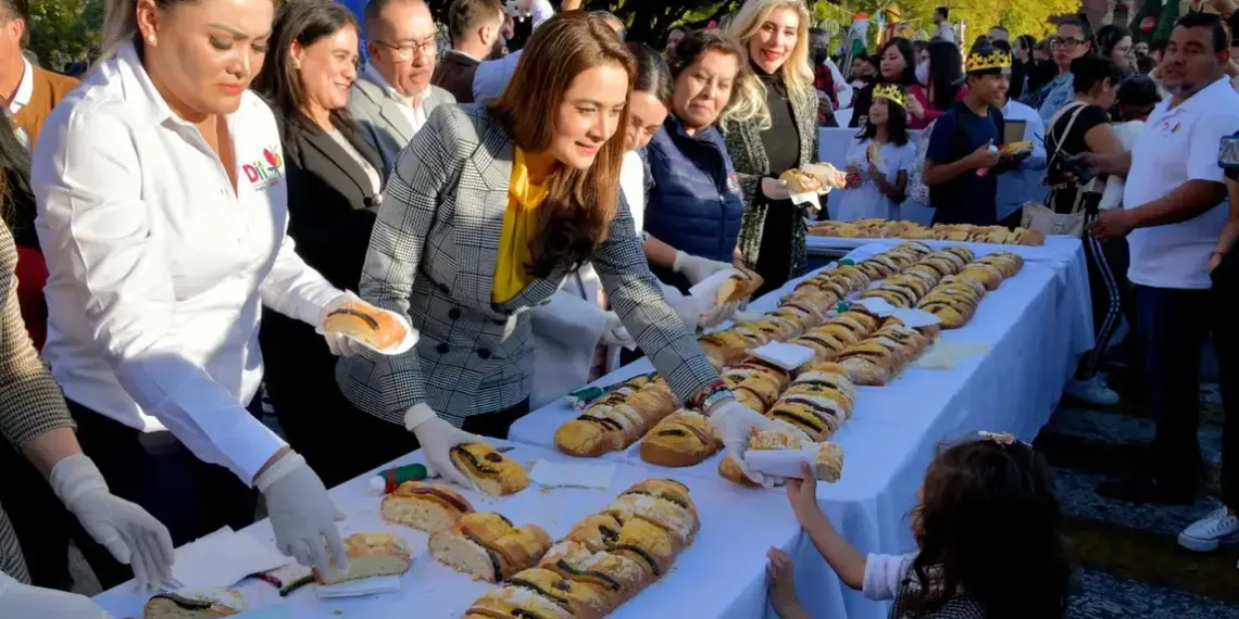 Tere Jiménez invita a aguascalentenses a disfrutar de la Gigante Rosca de Reyes