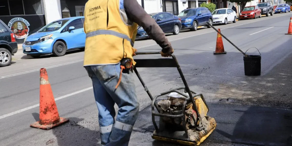 Reparación de baches.