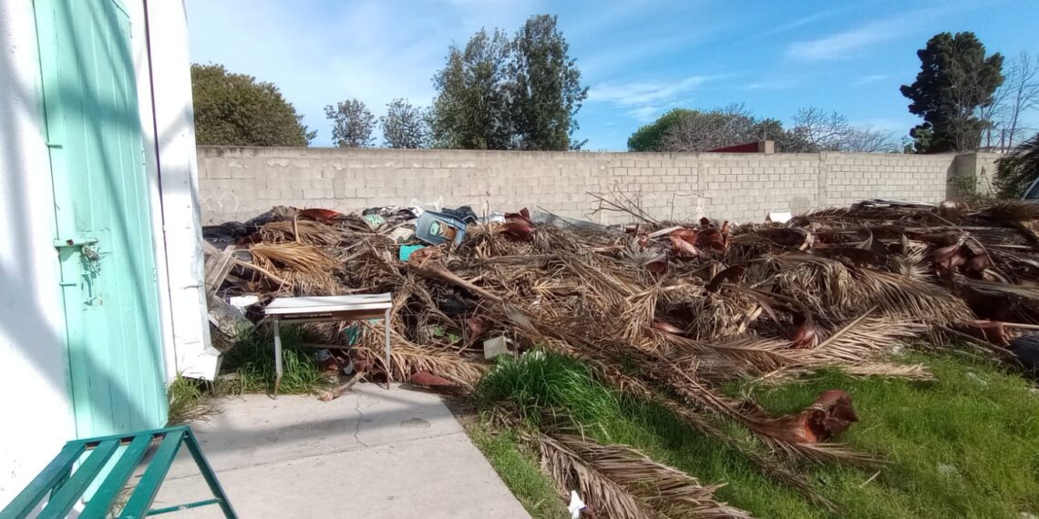Alumnos de “La Poli” estudian entre basura; Ayuntamiento de Tijuana no la recolecta