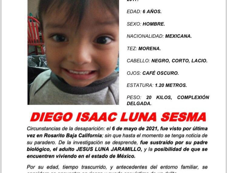 Alerta Amber Baja California Diego Isaac y César Alexander Luna Sesma de 6 y 8 años de edad