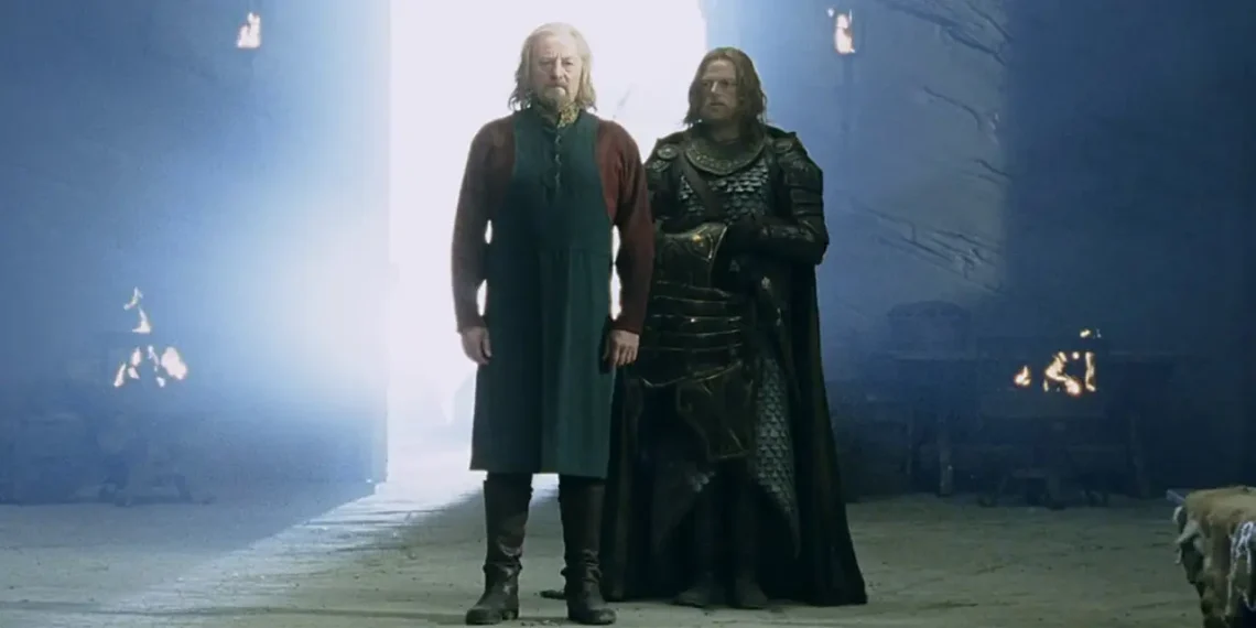 Bernard Hill (izquierda) dio vida al rey Théoden de Rohan en "El señor de los anillos". (Especial)
