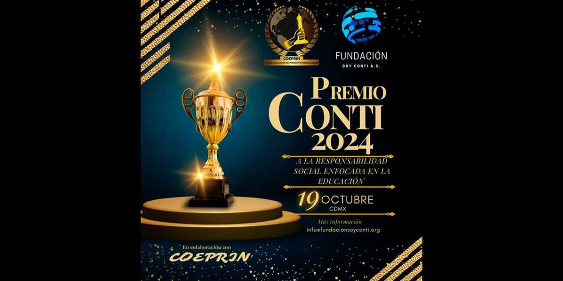 En octubre se llevará a cabo la entrega de los Premios Conti, para impulsar a la filantropía educativa