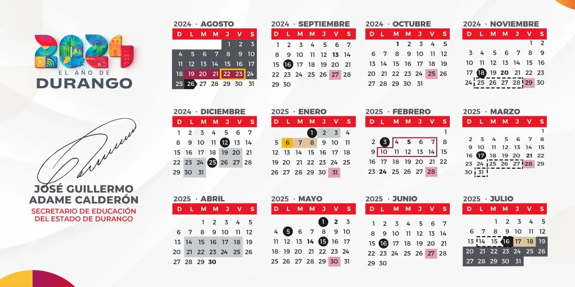 Calendario escolar 2024-2025