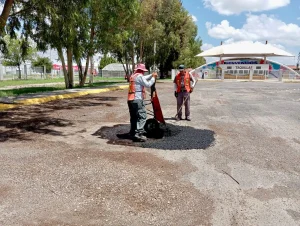 Rehabilitan accesos y puntos estratégicos de la Feria Nacional Francisco Villa