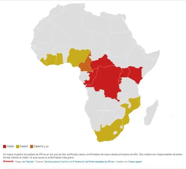 Mapa mpox países