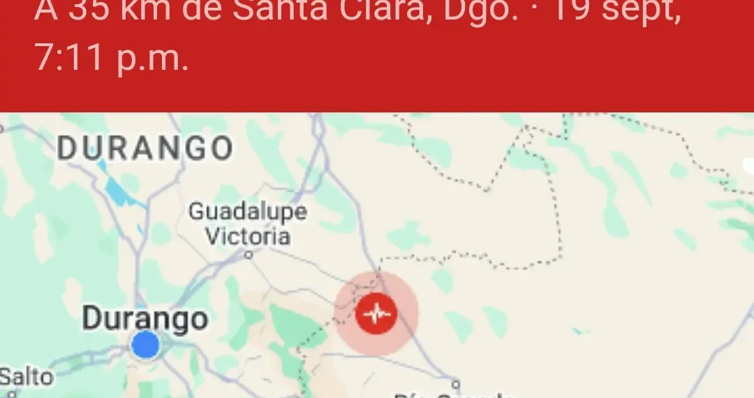 Sismo en fronteras de Zacatecas se sintió en Durango, pero no dejó daños