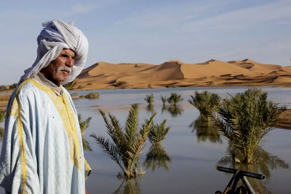 Agua en el desierto del Sahara