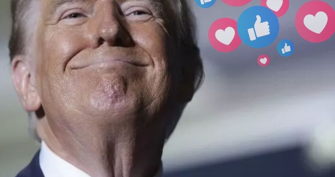 El presidente Donlad Trump y su campaña en redes sociales