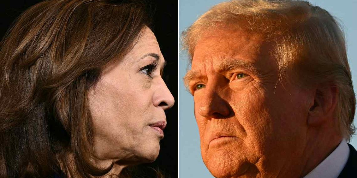 Donald Trump y Kamala Harris se encuentran empatados en las encuestas rumbo a las elecciones de Estados Unidos| Foto: AFP