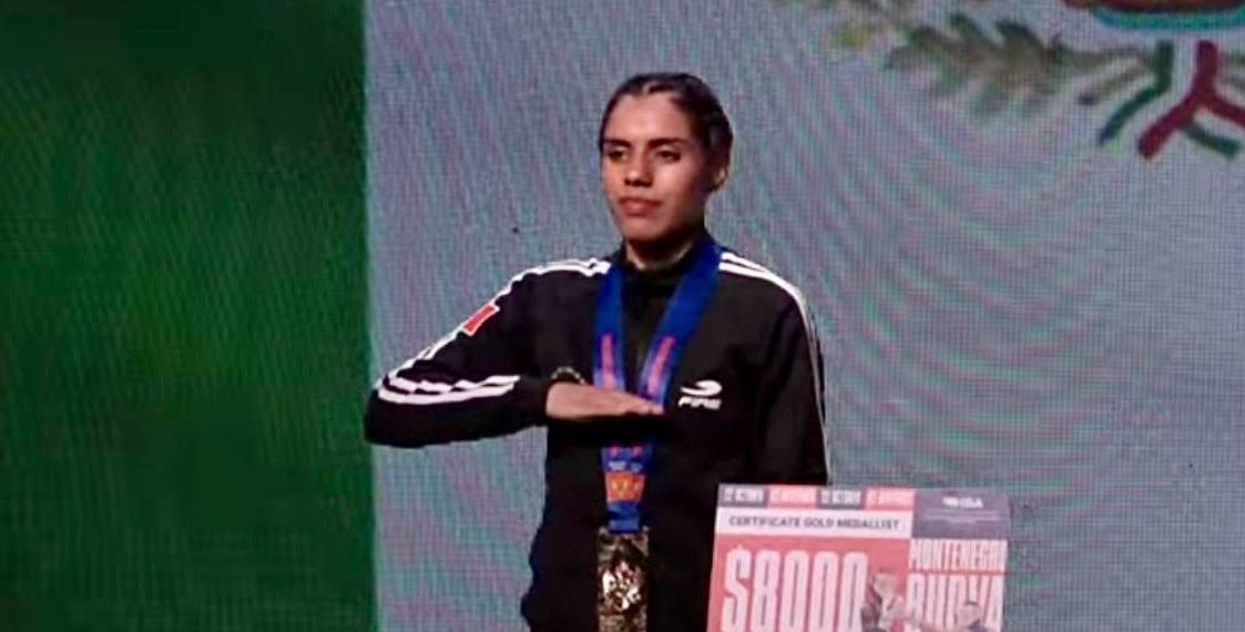 Valeria Amparán, duranguense y campeona mundial en boxeo