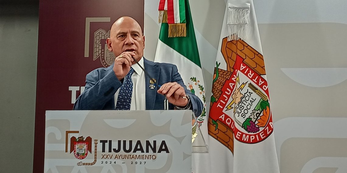 Juan Manuel Sánchez Rosales, titular de la Secretaría de Seguridad y Protección Ciudadana de Tijuana. (Crisstian Villicaña)