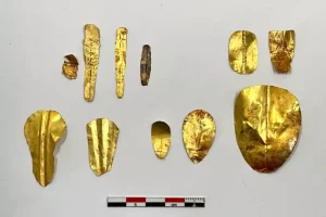 lenguas y uñas de oro en momias de Egipto