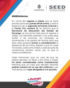 Comunicado oficial SEED