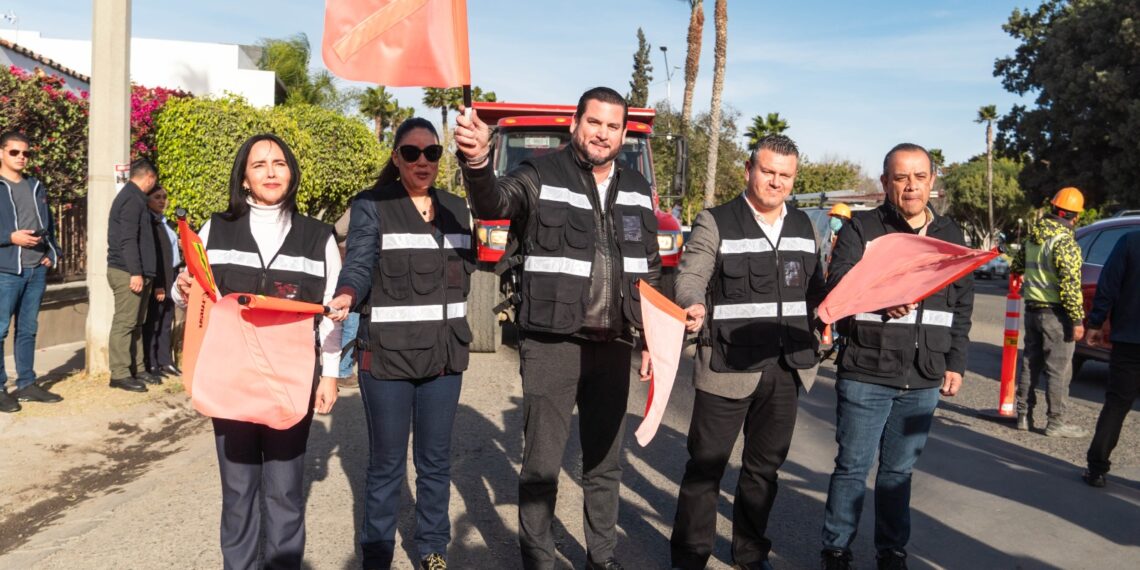 Dan banderazo inicial a obras de pavimentación para mejorar la movilidad