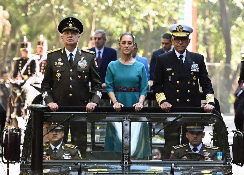 La presidenta expuso sus argumentos contra Alphabet por el cambio del Golfo de México en sus aplicaciones. (Photo by Handout / Mexican Presidency / AFP) / RESTRICTED TO EDITORIAL USE - MANDATORY CREDIT "AFP PHOTO / MEXICAN PRESIDENCY" - NO MARKETING NO ADVERTISING CAMPAIGNS - DISTRIBUTED AS A SERVICE TO CLIENTS